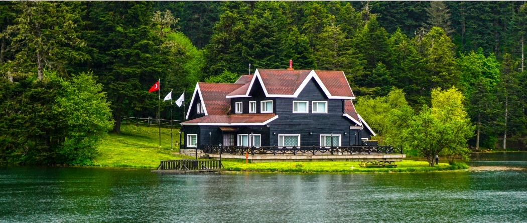 home on the lake