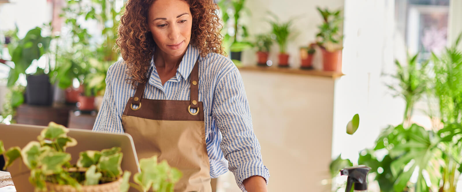 Business woman in store