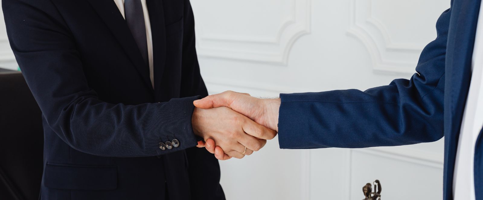 a professional handshake