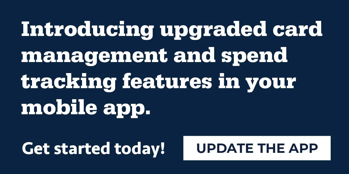 Introducing upgraded card management and spend tracking features to your mobile app.